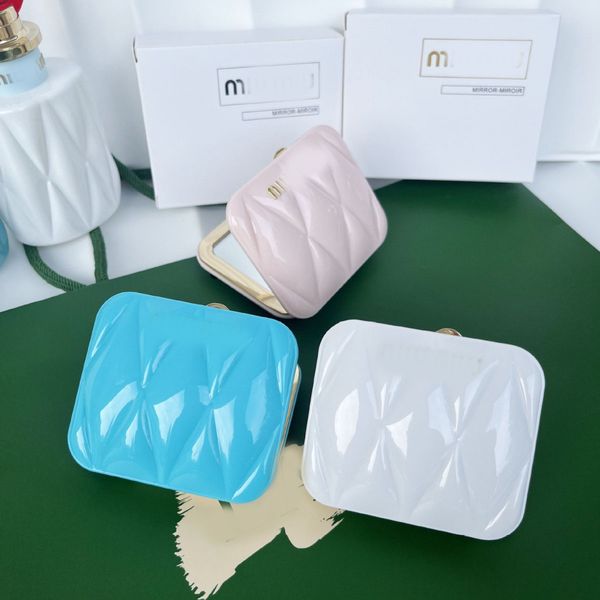 Luxury Designer Decor Designer Christmas Compact For Women Portable Folding Travel With Dual Side Elegant Pocket Makeup Mirror Gift Free Shipping