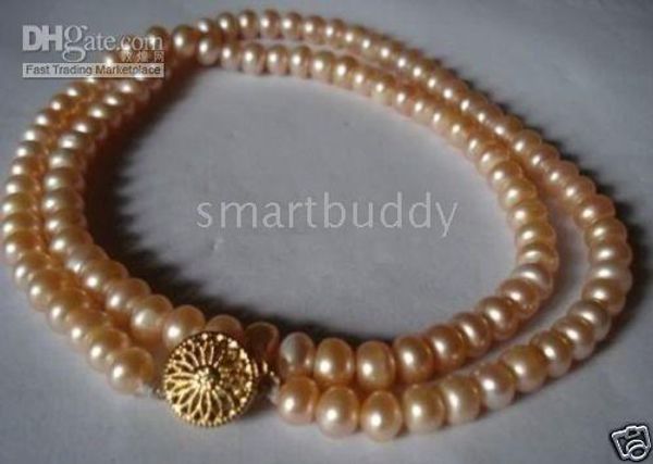 fine genuine south sea pink golden pearl necklace, Silver
fine genuine south sea pink golden pearl necklace, Silver