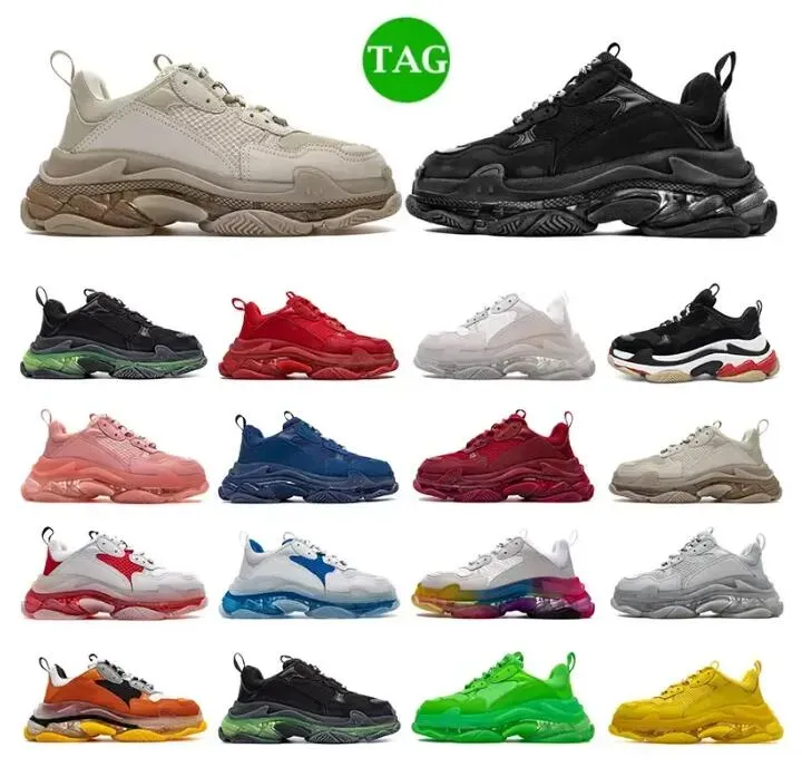 women 2023 new men dad shoes 17fw triple s casual shoes clear bubble bottom mens sneakers black red green light old grandpa trainer chaussur, White;red
women 2023 new men dad shoes 17fw triple s casual shoes clear bubble bottom mens sneakers black red green light old grandpa trainer chaussur, White;red