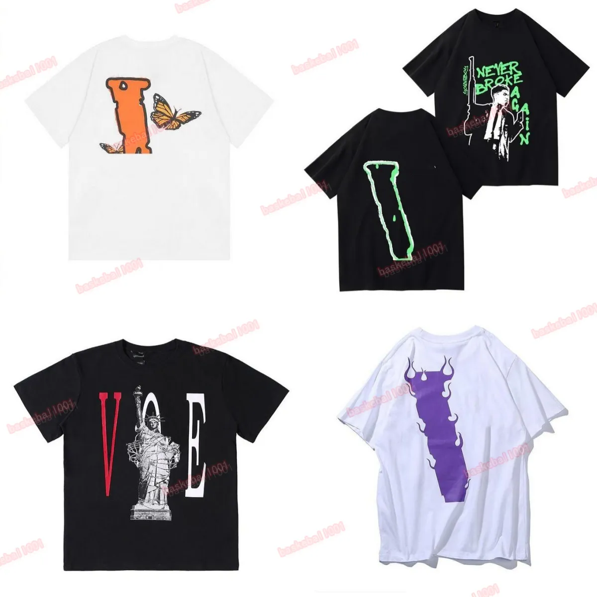 mens womens designers t shirts loose tees fashion brands man s casual vlones shirt luxurys clothing polos shorts sleeve clothes white blue, White;black
mens womens designers t shirts loose tees fashion brands man s casual vlones shirt luxurys clothing polos shorts sleeve clothes white blue, White;black