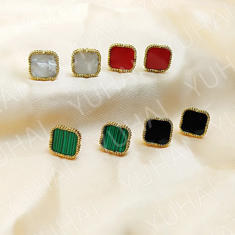 classic fashion 4/four leaf clover charm stud earrings back mother-of-pearl silver 18k gold plated agate for women girls valentine's mo, Golden;silver
classic fashion 4/four leaf clover charm stud earrings back mother-of-pearl silver 18k gold plated agate for women girls valentine's mo, Golden;silver