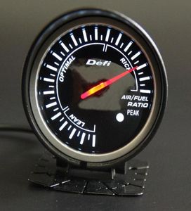 60 mm 25 pouces Defi BF Style Racing Gauge Car Tardfuel Metter avec un capteur de rapport de carburant à air léger blanc rouge 9651598