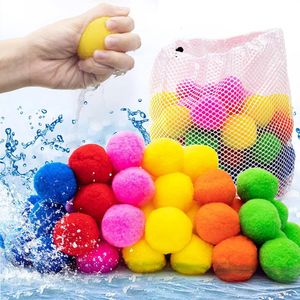 60pcs Lightweight Soft Floating Water Splashs Balles Portables Balles d'eau réutilisables pour les ballons d'eau de la piscine de natation Set 240410