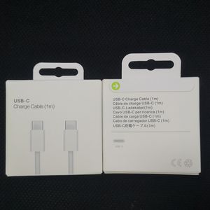 Câbles PD 60W pour iPhone 15 Charge rapide USB C vers câble tressé de type C Cordons de charge Cordon de chargeur rapide Câble de données 1M iPhone Samsung Xiaomi Huawe Téléphone avec boîte de vente au détail