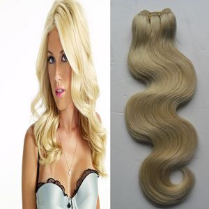 613 Blonde Human body wave Hair Bundles 1 PCS Honey Blonde Bundles Peruano Remy Hair Weave 100% Human Hair Weave