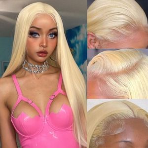 613 Hd Lace Frontal Wig 13x4 Blonde Lace Front Human Hair Wigs For Women Pre Plucked Brazilian Hair Wigs 13x6 Bone Straight Wig