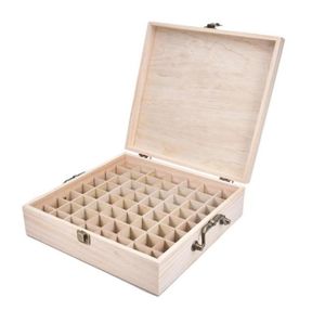 62 Slot Wooden Essential Oil Storage Box Solid Wood Case Holder Large Capacity Aromatherapy Essential Oil Bottle Organizer C01162132879