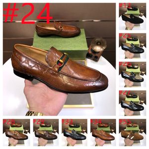 63 Style Luxury Chaussures oxfords pour hommes Brown Business Business Lace-up Geatic Leather Office Brogue Designer Dress Chaussures Zapatos de Vesttir Hombre Mens Chaussures