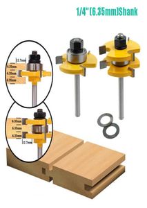 635 mm14quot rainure de langue Routeur de joint de rainure Bit 34quot Stock Wood Milling Cutter Tool for Wood fonctionnant JKXB21031503381