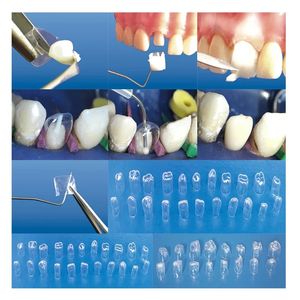 64 Uds Dental resina transparente precorona Dental corona dientes deciduos adulto niño