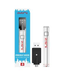 650mAh imini max Préchauffe Batterie variable Tension ECIGS CHARGE À BAS AVEC USB 510 Vape Pen Batter