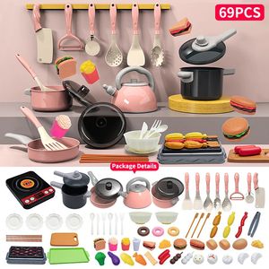 698492108 PCS Play Accessoires de cuisine Toy pour tout-petit Ferts Food Cooking Playset Toys Gift Gift Kids 240407