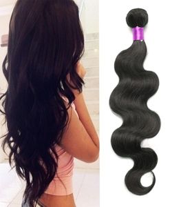 6a Brazilian Body Wave Vierge Human Hair 3 Packles Deal Natural Black Brésilien Virgin Body Body Wave Hair Tofts sur les cheveux supérieurs 9737971