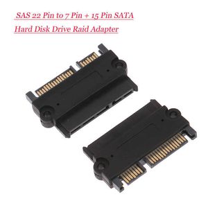 6Gbps SFF 8482 SAS a SATA Adaptador de computadora en ángulo Convertidor Cabeza recta Durable portátil para PC