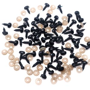 Nariz de triángulo de seguridad negro de plástico de 6 mm-18 mm para juguetes amigurumi de peluche animales pellizos de peluche muñecas de juguete 50/100pcs