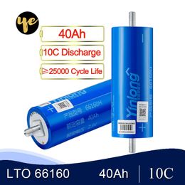 6 pièces tout nouveau 40Ah Lithium Titanate batterie LTO 2.3V 10C cellules de décharge pour bricolage 12V 24V 36V 48V Pack YinLong