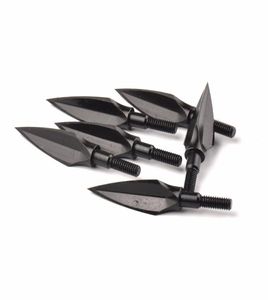 6 piezas de punta de punta de cabeza ancha Punto de acero 125 de granos para arco de bricolaje y flecha Arroy de tiro de caza1587245