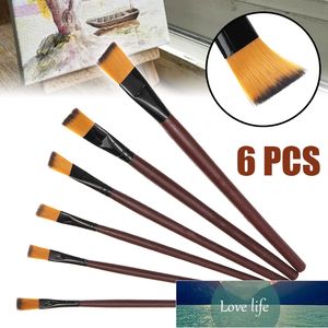 6pcs plat artiste pinceaux ensemble huile acrylique stylo artiste peinture pinceaux stylo pour artistes peintres débutants prix usine conception experte qualité dernier style