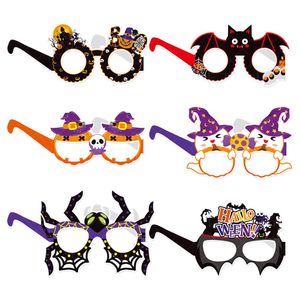 De gafas de papel con forma de murciélago fantasma de calabaza para Halloween, gafas de juguete novedosas para Cosplay, gafas de decoración para fiesta de disfraces de Halloween