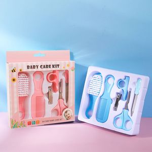 6Pcs/Set Baby Health Care Nail Hair Comb Grooming Brush Set Multifunction Baby Nail Trimmer Scissors Clippers Hygiene Kit