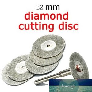 6PCS Set Emery Diamond cutting blades Drill Bit 22mm +1 Mandrel for Dremel Tile Cleaner Beauty Stitch Cutting Discs Home Tool