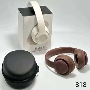 6t Nouveau Studio Pro Casque sans fil stéréo Bluetooth Bluetooth Pliant Sports Headset Wireless Microphone Hi-Fi Heavy Bass Bass Tf Card Music Player avec sac 818dd