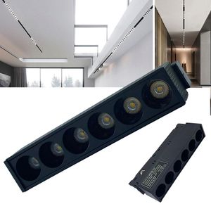 6W Track Lamp Projecteur magnétique Grille Light Track Light Modern Ceiling Home Decor