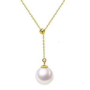 Tiempo de entrega de 7 a 10 días Tienda de fábrica de joyas Collar de perlas oceánicas con precio de piedra de rosa y concha de oro de 14 quilates
