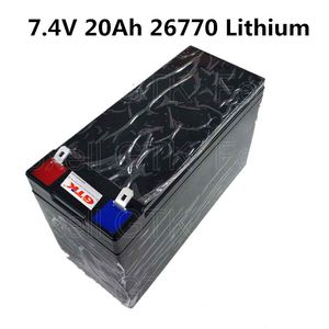 Batterie au lithium rechargeable 7.4v 20Ah 2S 26700 pour caméra, équipement de surveillance sans fil, panneaux de signalisation, éclairage LED