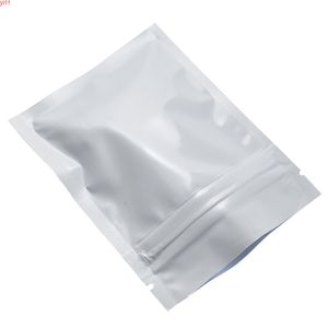 7.5 * 10 cm DHL expédition auto-joint refermable Zip Lock Mylar paquet pochettes blanc papier d'aluminium Ziplock sac d'emballage 1000 pcs/lot haute qualité