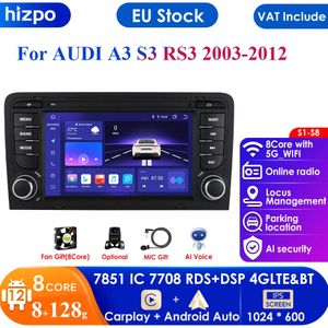 7 ''7862 QLED écran 2din Android autoradio lecteur vidéo multimédia pour Audi RS3 Sportback A3 8P S3 GPS Navi Carplay Auto 4G RDS
