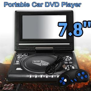 7.8 pouces 16 9 écran large 270 ° rotatif écran LCD maison voiture TV lecteur DVD Portable VCD MP3 visionneuse avec fonction de jeu 240229