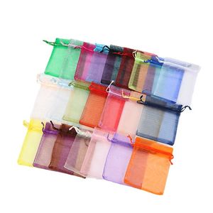 7*9cm Sacs en organza Pochette à bijoux Petit sac cadeau