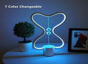 7 couleurs changeantes Heng Balance lampe USB alimenté décor à la maison chambre bureau enfants lampe à lave enfants cadeau noël nuit lamp6182204