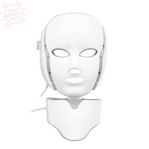 7 Couleur LED Portable Photon Masque Léger Anti-âge Rajeunissement De La Peau Soins Du Visage Beauté Machine pour Salon À Domicile Utiliser Thérapie De L'acné Élimination Des Rides