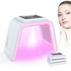 7 colores de luz LED Mascarilla facial Tratamiento para el cuidado de la cara Belleza Antienvejecimiento Terapia para el acné Blanqueamiento de la piel Rejuvenecimiento Eliminación de arrugas Nano Pulverización de agua Máquina PDT