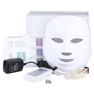 Masque Facial Photon PDT Led pour soins de la peau, 7 couleurs, rajeunissement, thérapie à la lumière bleue, verte et rouge, dispositif de beauté, élimination des rides