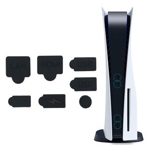 7 en 1 bouchon anti-poussière ensemble bouchon en maille couvercle en silicone pour console de jeu Playstation 5 PS5 bouchons anti-poussière DHL FEDEX EMS LIVRAISON GRATUITE