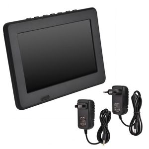 Livraison gratuite 7 pouces voiture TV portable lecteur de télévision couleur numérique rechargeable écran TFT-LED avec adaptateur EU US en option