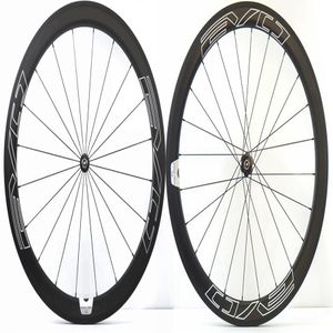 Roues de vélo de route en carbone 700C de 50mm de profondeur, pneu tubulaire de 23mm de largeur, roues aérodynamiques super légères 245E