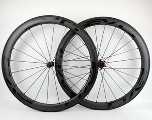 La pleine roues carbone profondeur de 50 mm 25 mm Largeur de carbone de roues pneu / tubulaire vélo de route carbone avec roues EVO autocollants noir