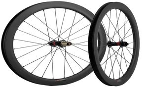 700c Wheelset de carbone 50 mm de profondeur 25 mm largeur Ud Matte Clincher Disc Frein Route de vélo de cyclis