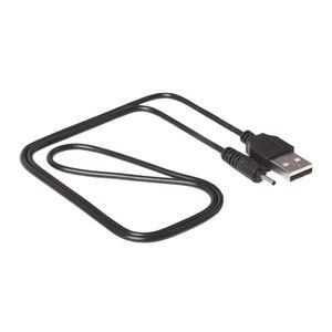Adaptador de enchufe de 70 cm y 2,0 mm Cable de cargador USB Cable de carga de fuente de alimentación de CC
