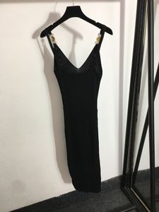 715 2022 Spring Summer Brand Same Style Dress Black Green Sleeveless Empire Fashion Womens Clothes Spaghetti Strap High Quality MEIYI