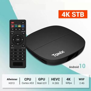 Tanix A3 Android 10.0 TV Box 2GB 16GB Allwinner H313 2.4G Wifi 100M LAN lecteur multimédia X96Q T95 H96