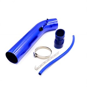 76mm 3 Kit de tuyau d'induction d'admission d'air froid Colliers de serrage sous vide en silicone Garniture universelle de voiture Tube en aluminium rouge argent bleu 234q