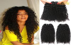 7A Brésilien Vierge humaine Humky Coiffure bouclée extension brésilienne Péruvienne malaisienne indienne à coiffure humaine Machine Double W7318470