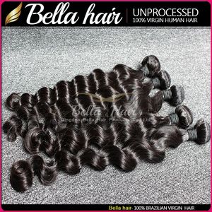 Extensions de tissage de cheveux vierges africains à boucles profondes lâches 1 Bundle Deal Vendeur professionnel de cheveux humains 8A New York 8-34 pouces de long