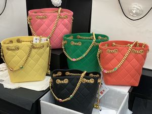 7A FASHION bandolera lujos diseñadores coco Bucket Bags cuerpo cruzado Bolso cosmético mujer bolso asa superior monedero cuero original AS2388 tamaño 14X23X6.5CM