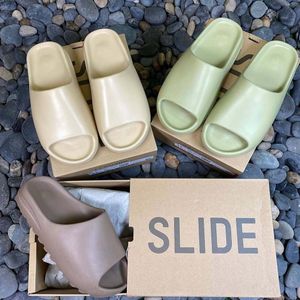 7A Foam Runner Designer Pantoufles Luxueux Hommes Femmes Diapositives Bests Qualité Sandales Slide Slipper Avec Boîte D'origine